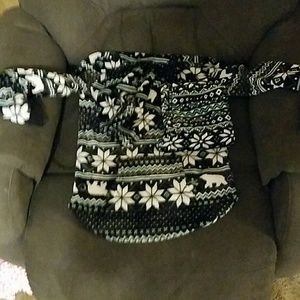 Girls fleece hoodie leggings combo